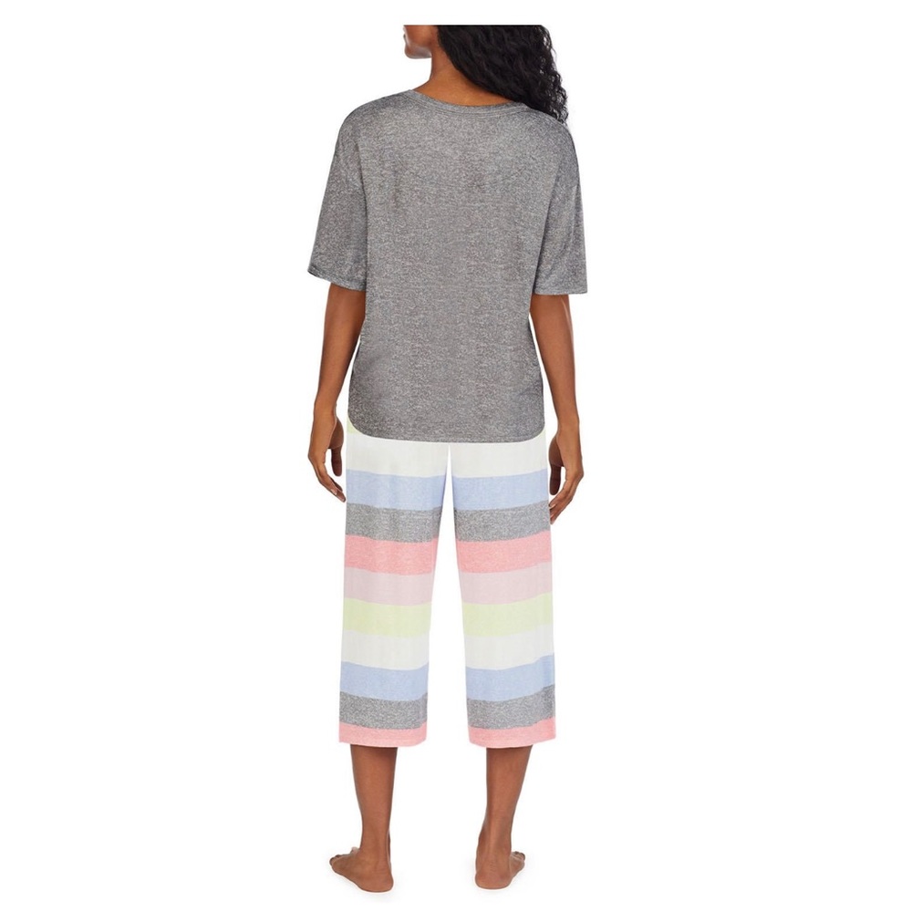 DKNY Women's Elastic Waistband Capri & Short Sleeve
Pajama Set - Picture 11 of 11